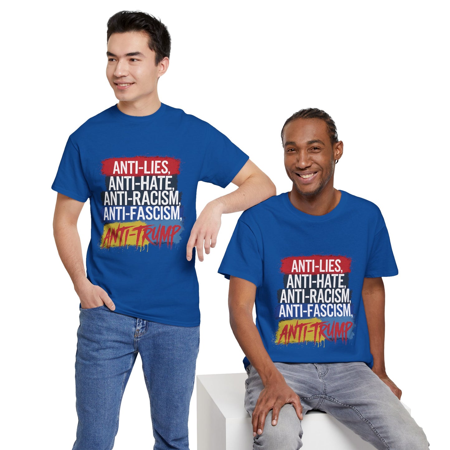 Anti-Lies Anti-Hate Anti-Racism Anti-Fascism Anti-Trump T-Shirt