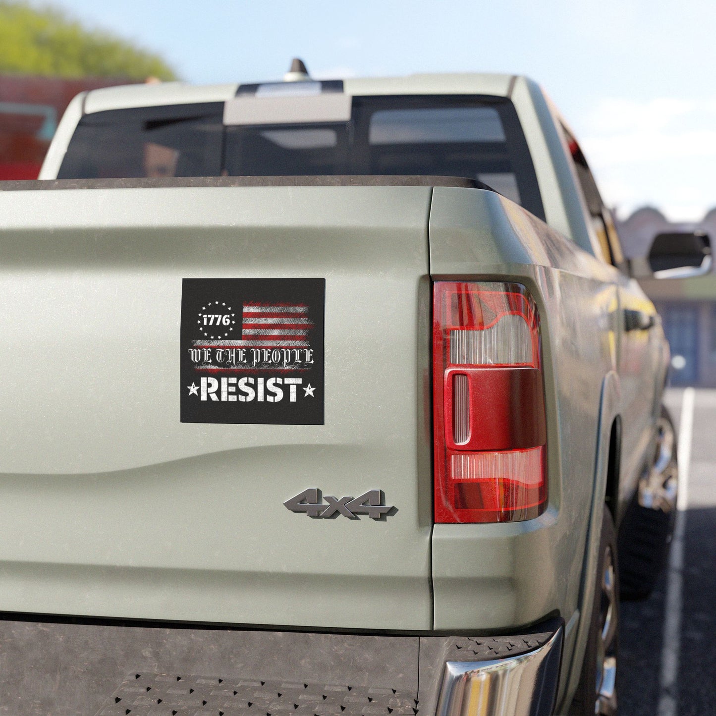 Car Magnet — "We The People 1776" Patriotic Resist American Flag Design