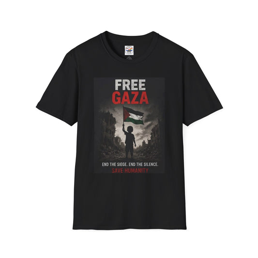 Free Gaza T-Shirt — End the Siege Poster Tee