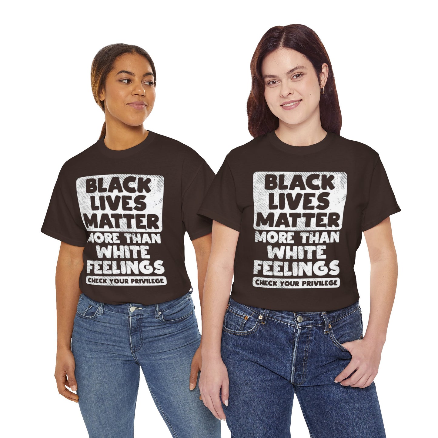Black Lives Matter Graphic Tee — "More Than White Feelings" Social Justice T‑Shirt