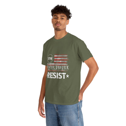 Resist 1776 Tee — 'We The People' Distressed American Flag T-Shirt