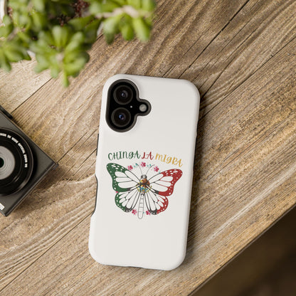 Phone Case — "Chinga La Migra" Mexican Flag Butterfly Impact-Resistant Case