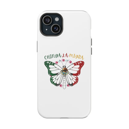 Phone Case — "Chinga La Migra" Mexican Flag Butterfly Impact-Resistant Case
