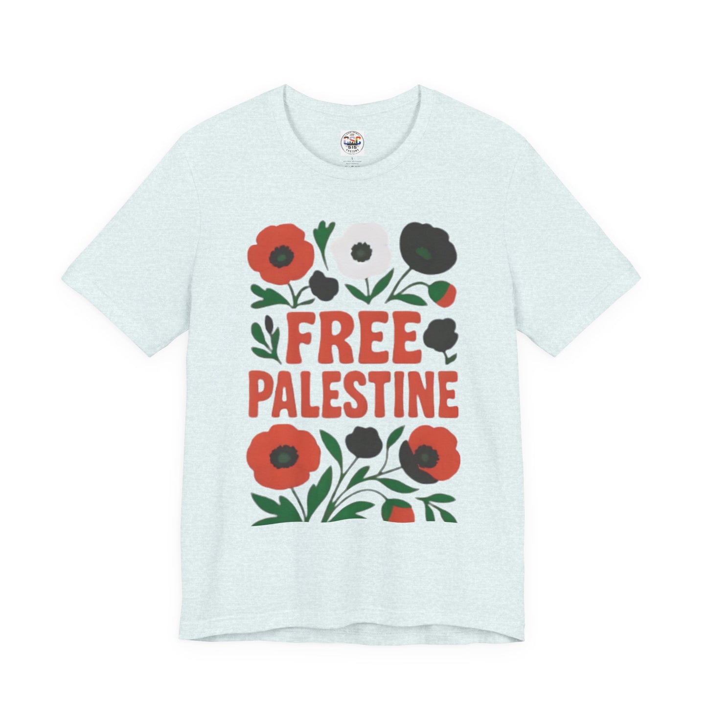 Free Palestine Floral Tee