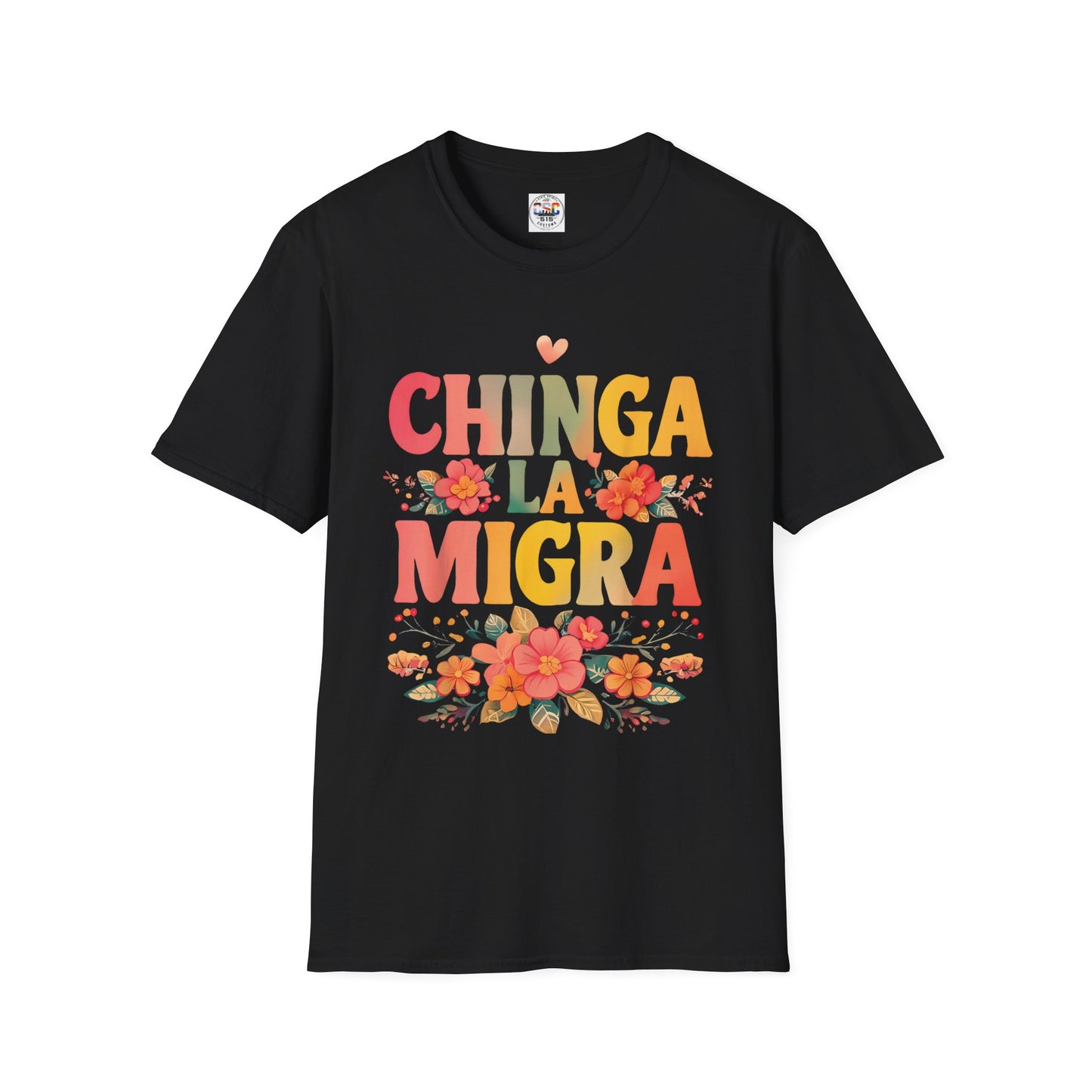 Chinga La Migra Floral T-Shirt – Bold Spanish Protest Tee