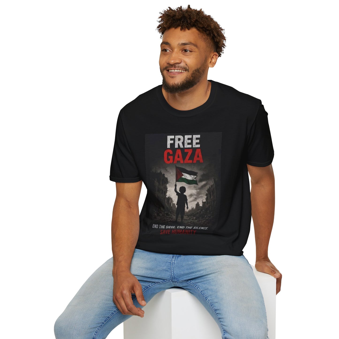 Free Gaza T-Shirt — End the Siege Poster Tee