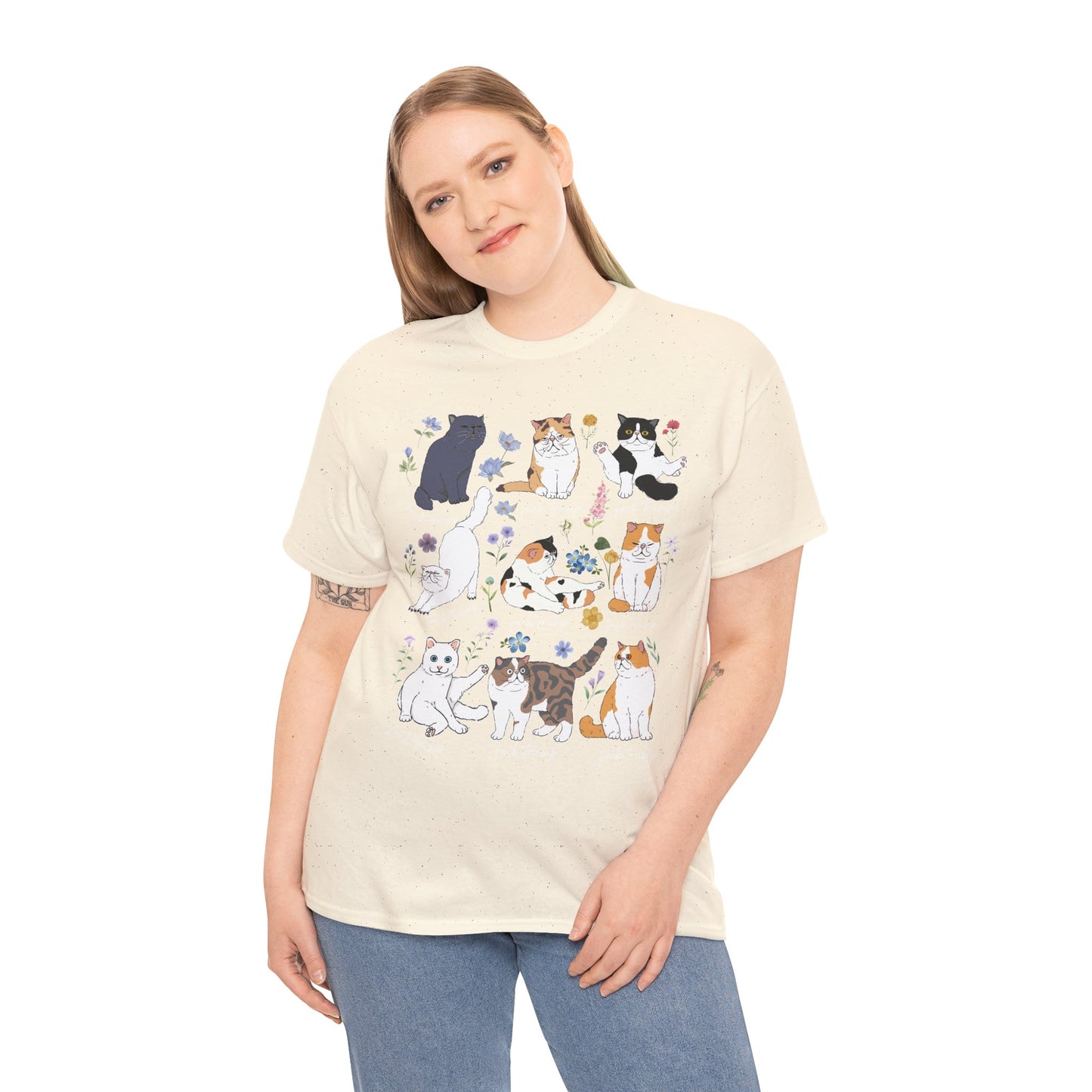 Cat F Trump Graphic Tee - Cute Cats Illustration