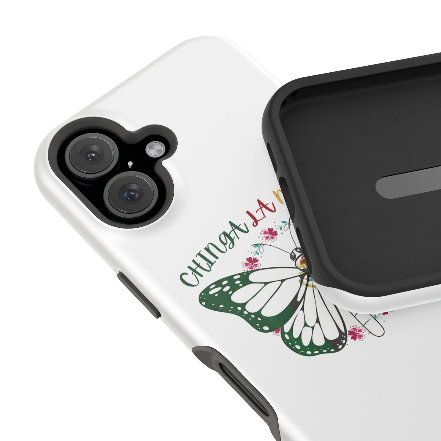 Phone Case — "Chinga La Migra" Mexican Flag Butterfly Impact-Resistant Case