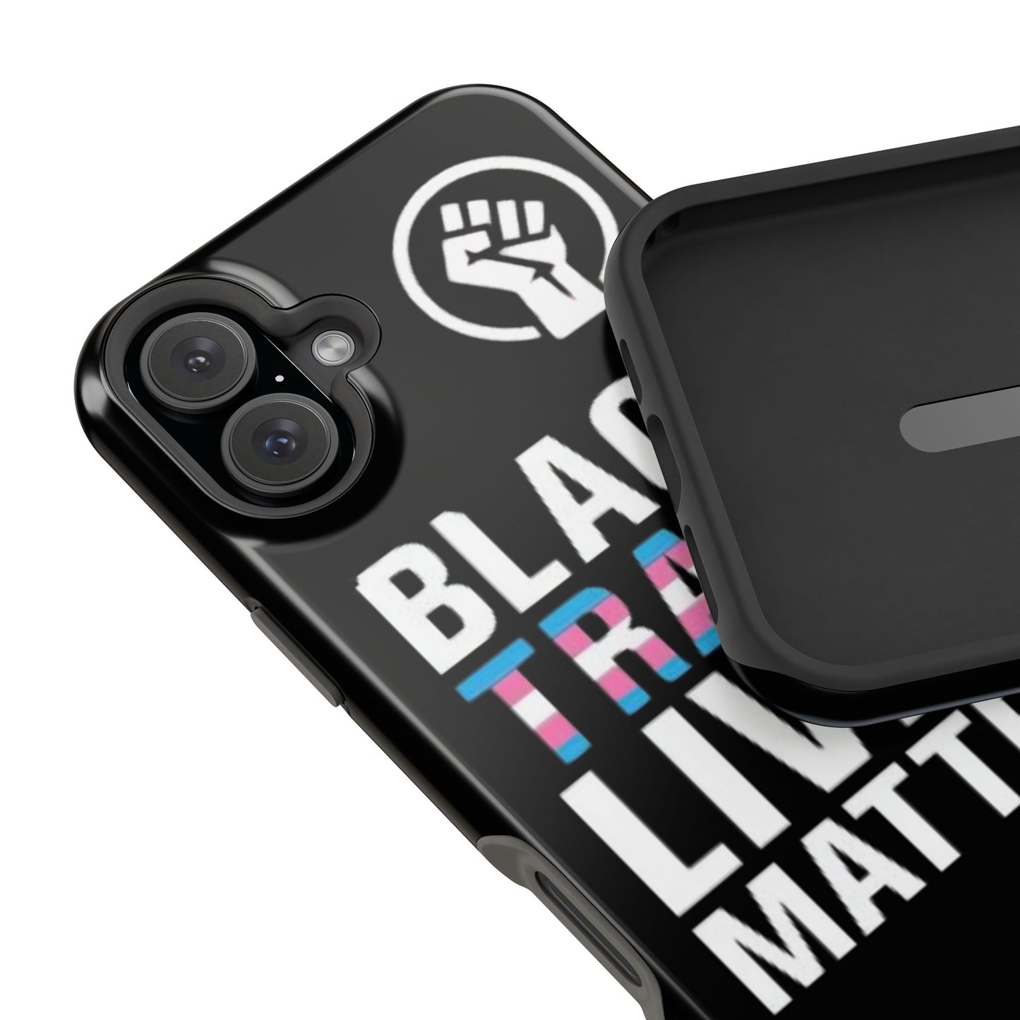 Impact-Resistant Phone Case — “Black Trans Lives Matter” Bold Activist Design