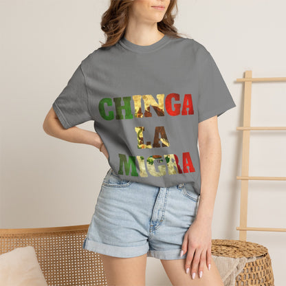 Chinga La Migra Graphic T-Shirt — Bold Mexican Pride Statement Tee