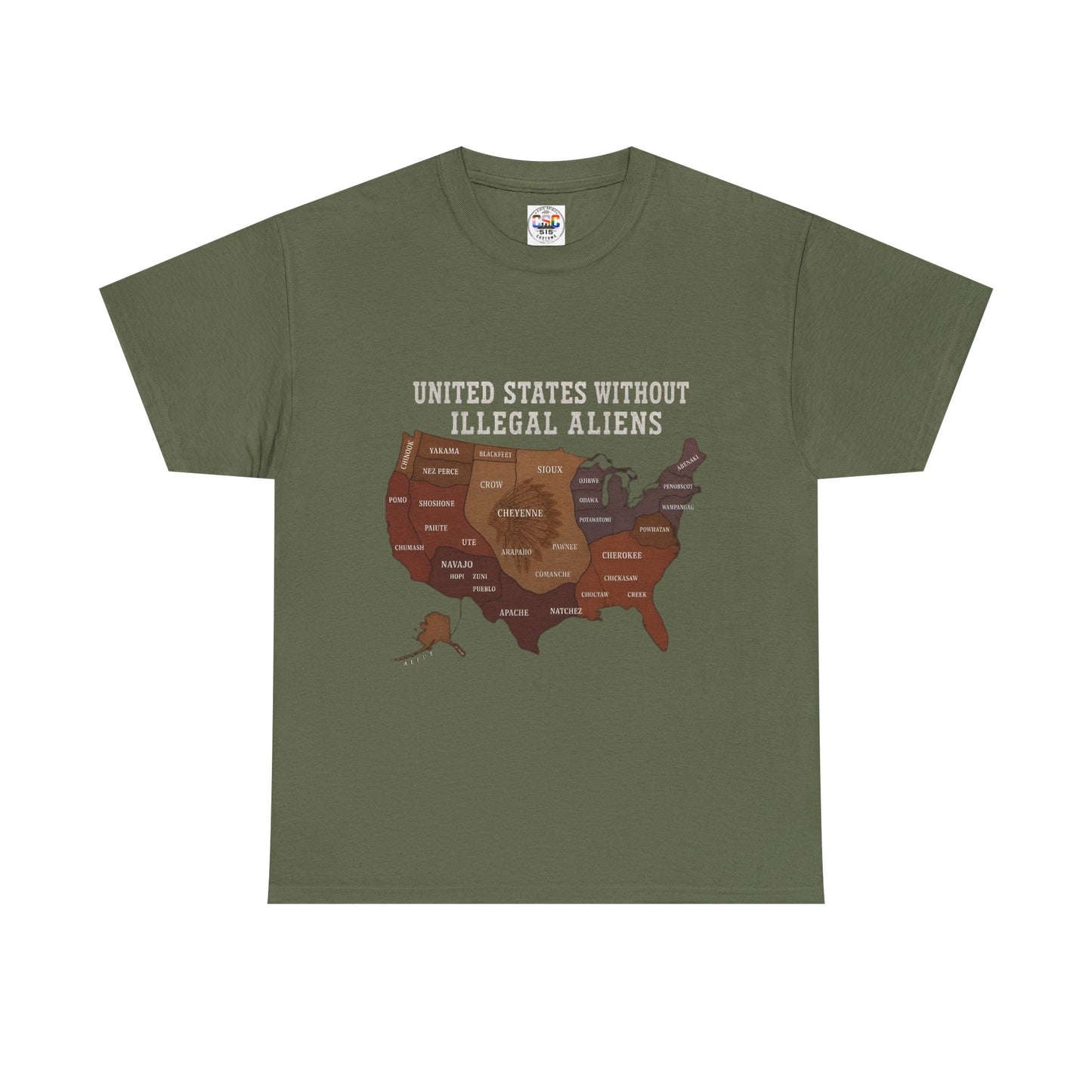“United States Without Illegal Aliens” Political Graphic T-Shirt