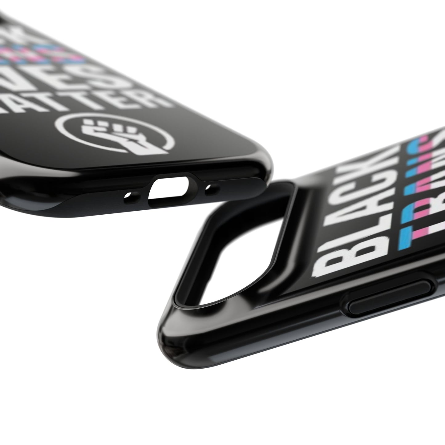 Impact-Resistant Phone Case — “Black Trans Lives Matter” Bold Activist Design