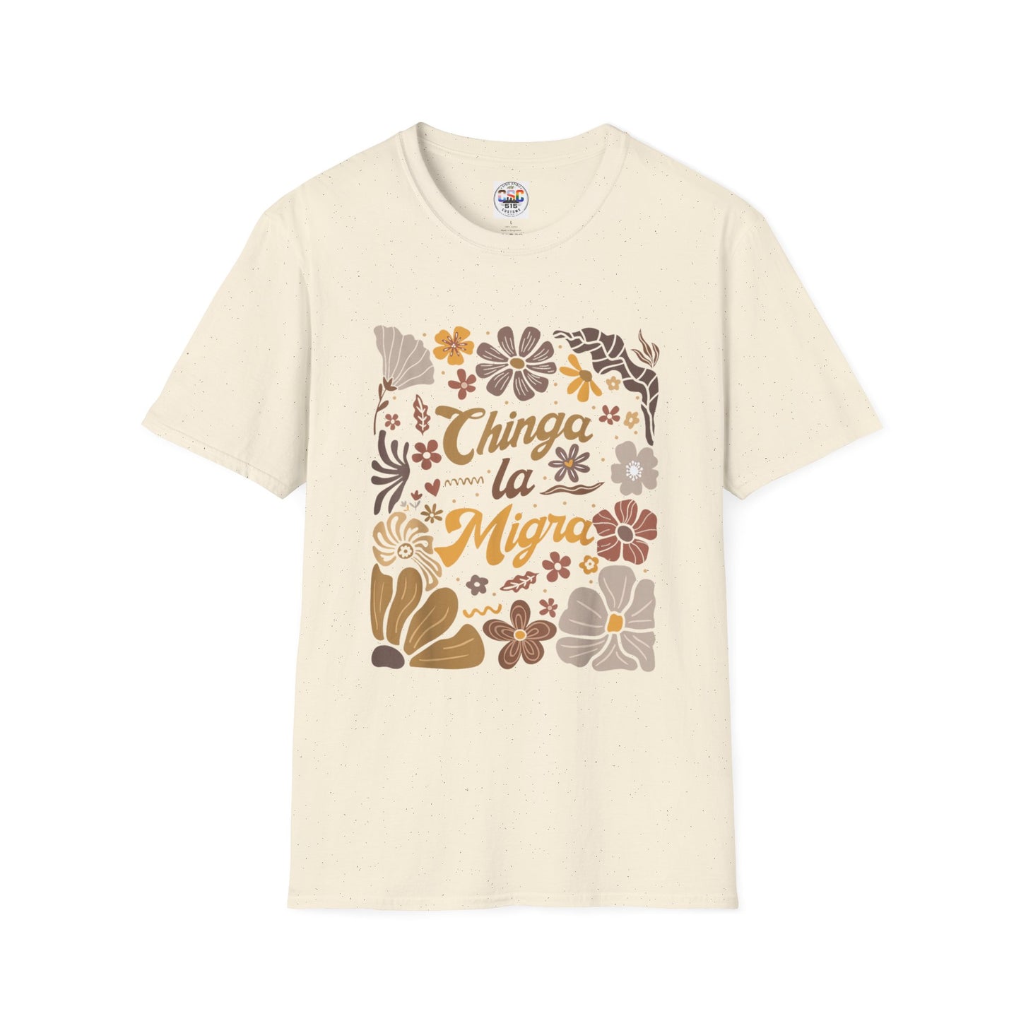 Retro Brown Floral Mexican Pride Tee