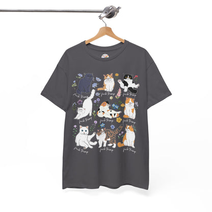 Cat F Trump Graphic Tee - Cute Cats Illustration