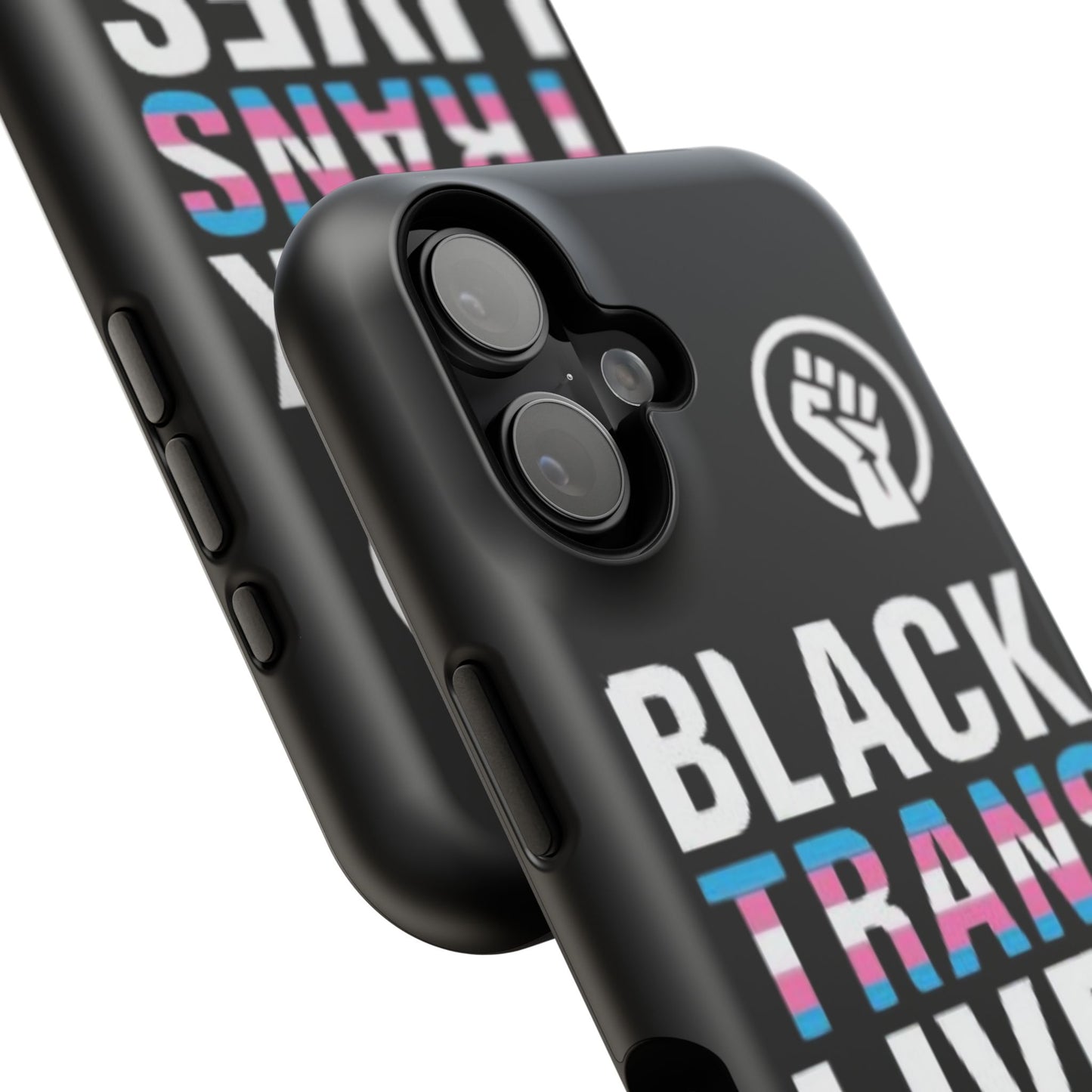 Impact-Resistant Phone Case — “Black Trans Lives Matter” Bold Activist Design