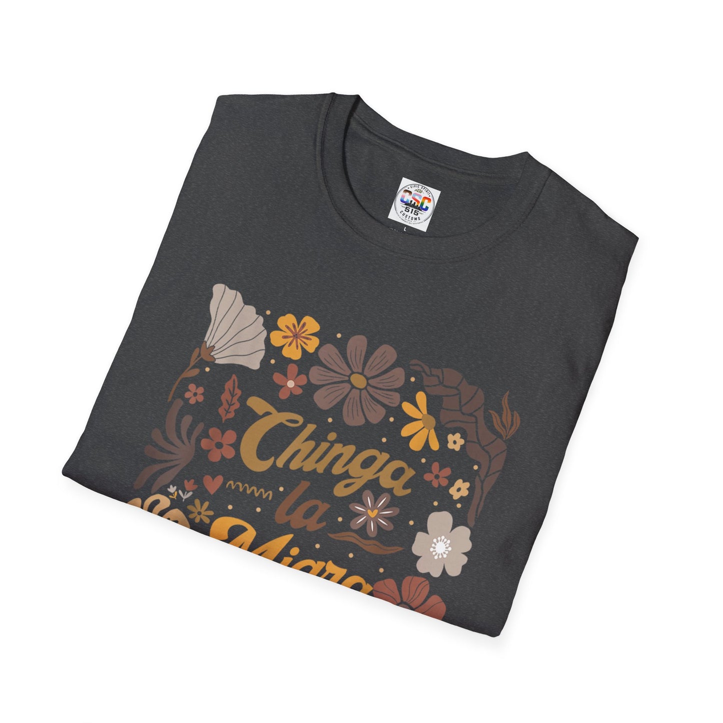 Retro Brown Floral Mexican Pride Tee