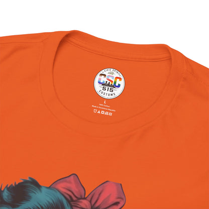 Graphic Tee — Retro Pin-Up Woman with 'Is He Dead Yet?' Sassy Vintage Design
