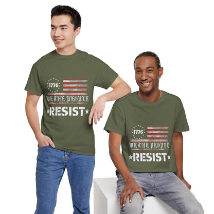 Resist 1776 Tee — 'We The People' Distressed American Flag T-Shirt