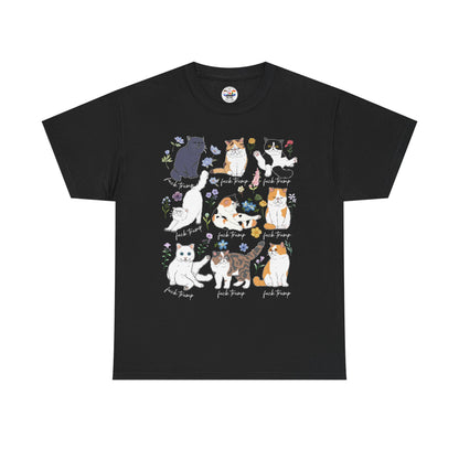 Cat F Trump Graphic Tee - Cute Cats Illustration