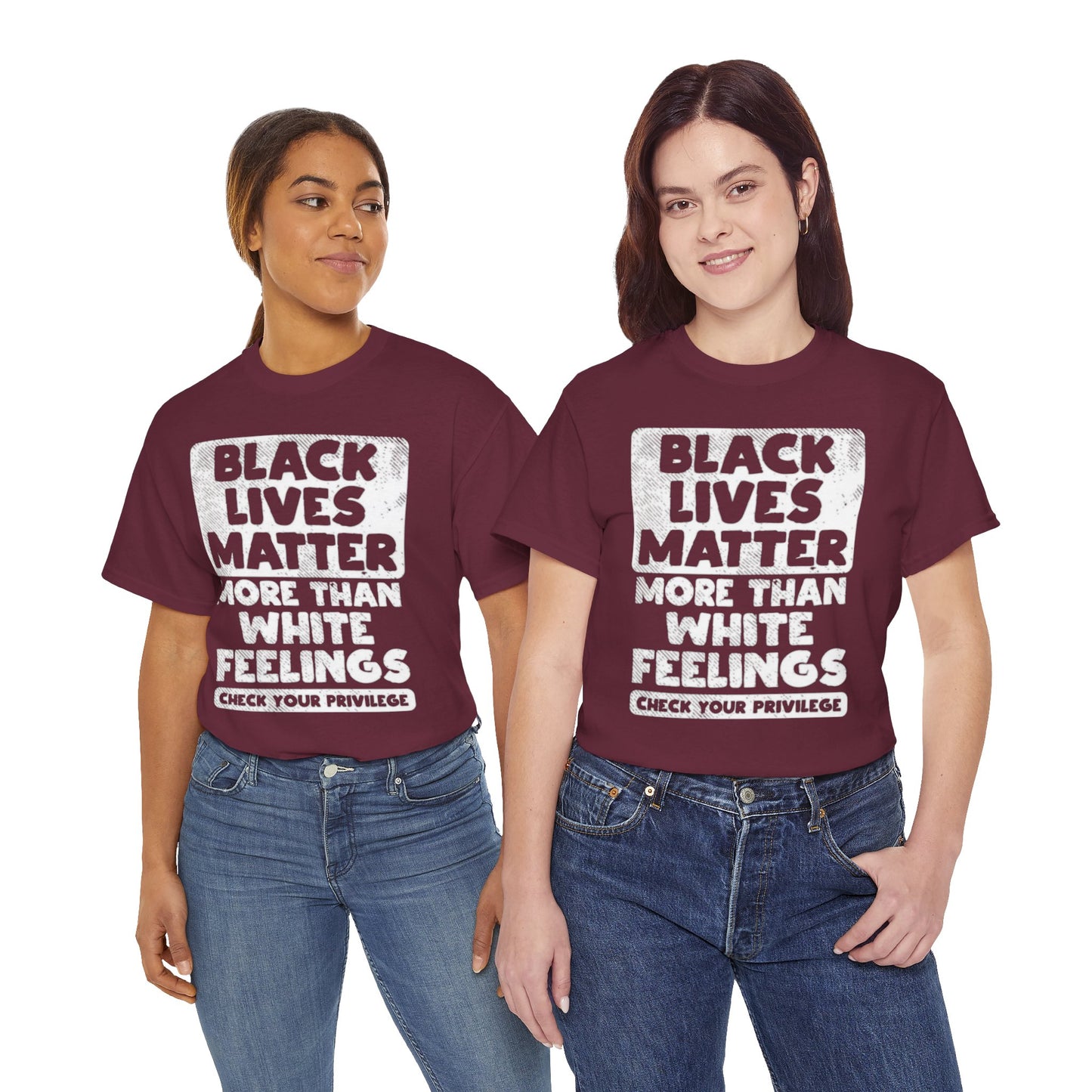 Black Lives Matter Graphic Tee — "More Than White Feelings" Social Justice T‑Shirt