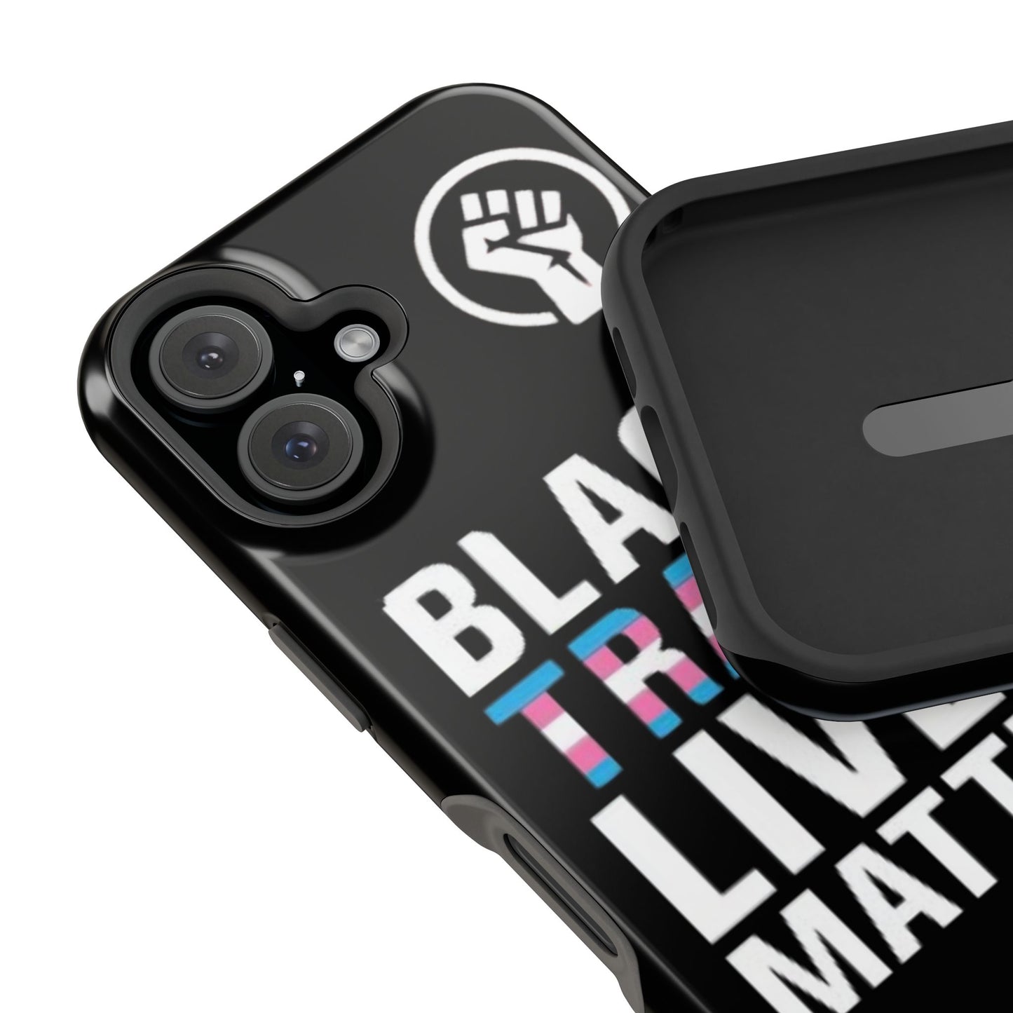 Impact-Resistant Phone Case — “Black Trans Lives Matter” Bold Activist Design