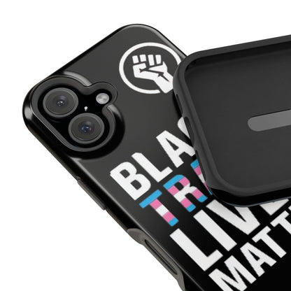 Impact-Resistant Phone Case — “Black Trans Lives Matter” Bold Activist Design