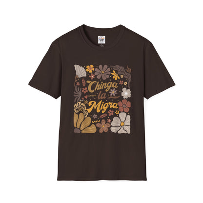 Retro Brown Floral Mexican Pride Tee