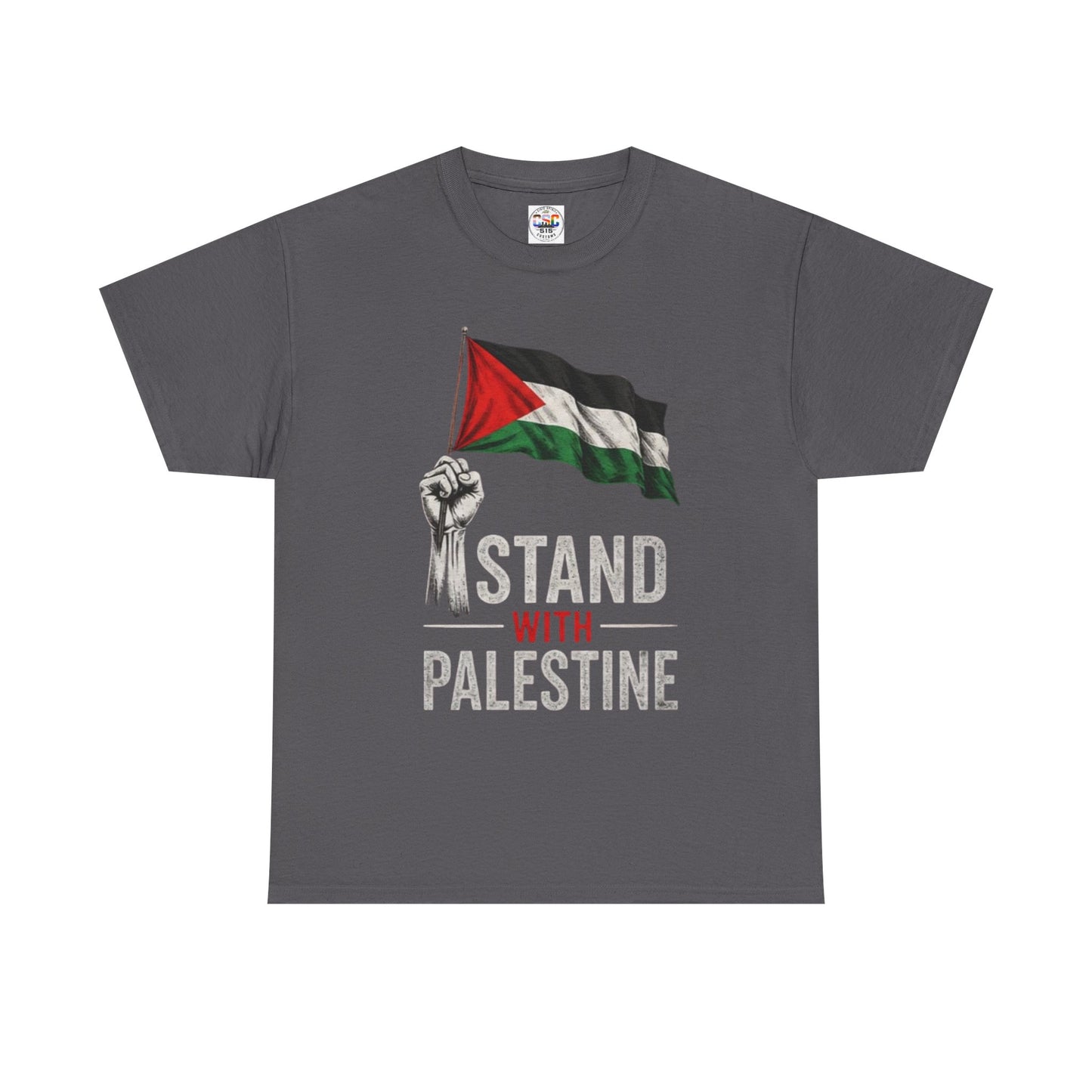 Stand With Palestine T-Shirt - Palestinian Flag Protest Tee