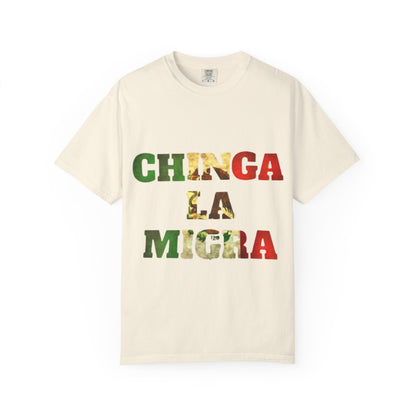 Chinga La Migra Graphic T-Shirt — Bold Mexican Pride Statement Tee