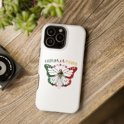 Phone Case — "Chinga La Migra" Mexican Flag Butterfly Impact-Resistant Case