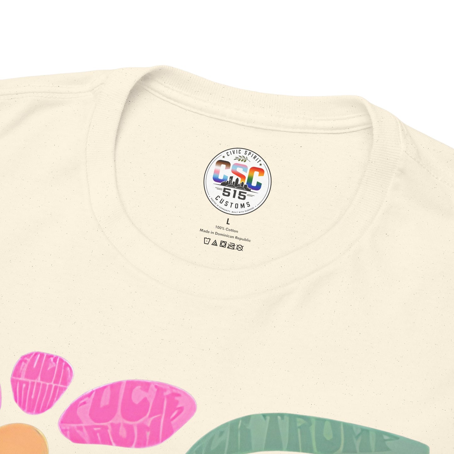 Retro Floral T-Shirt - Pink & Orange Vintage Flower Graphic Tee