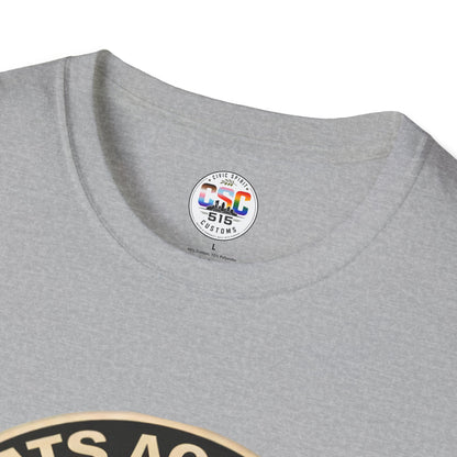 Cats Against Colonizers T‑Shirt — Black Cat with Keffiyeh & Palestine Flag