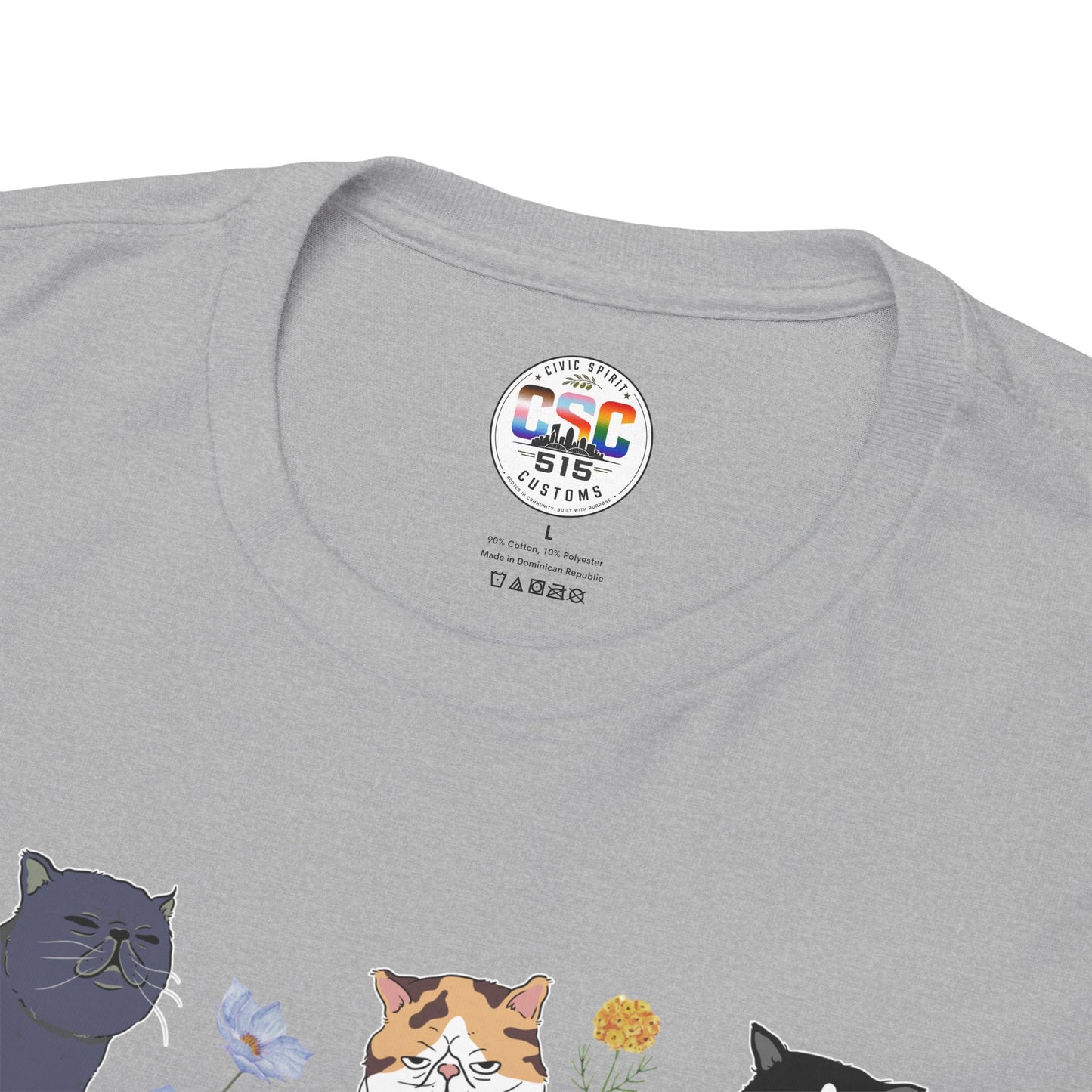 Cat F Trump Graphic Tee - Cute Cats Illustration