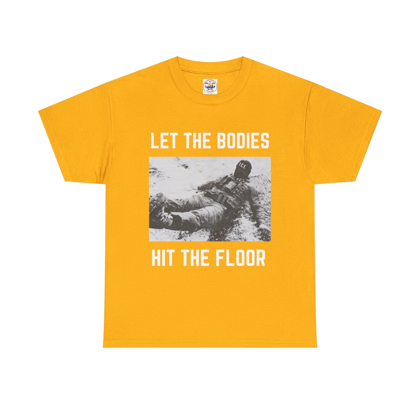 Let The Bodies Hit The Floor T-Shirt — Gothic Metal Band Lyric Tee