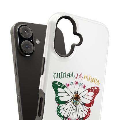 Phone Case — "Chinga La Migra" Mexican Flag Butterfly Impact-Resistant Case