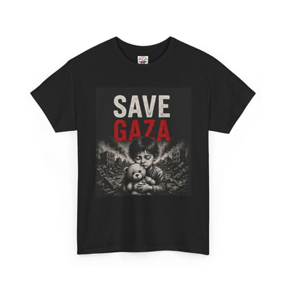 Save Gaza T-Shirt — Child with Teddy Protest Tee
