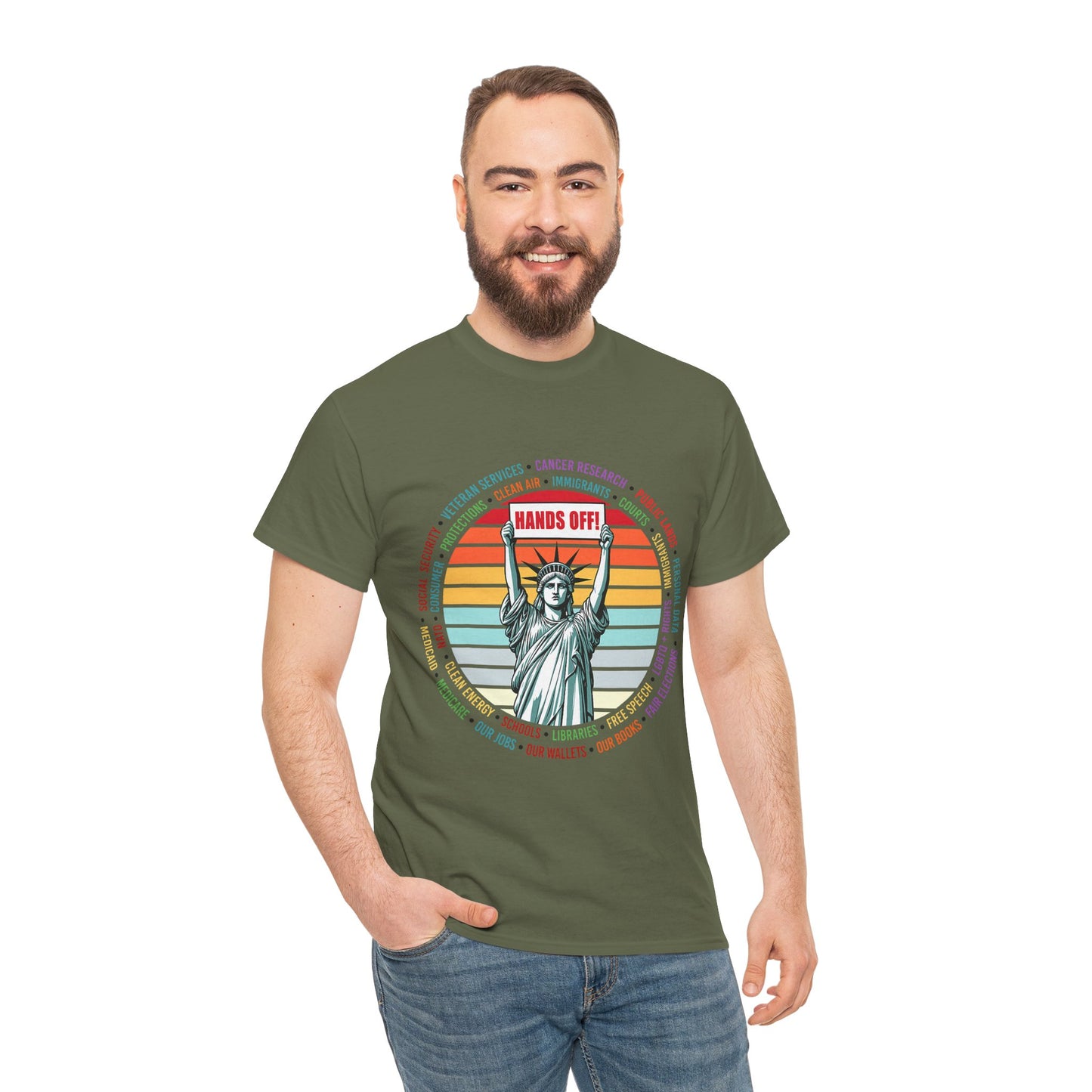 Statue of Liberty "Hands Off!" Tee