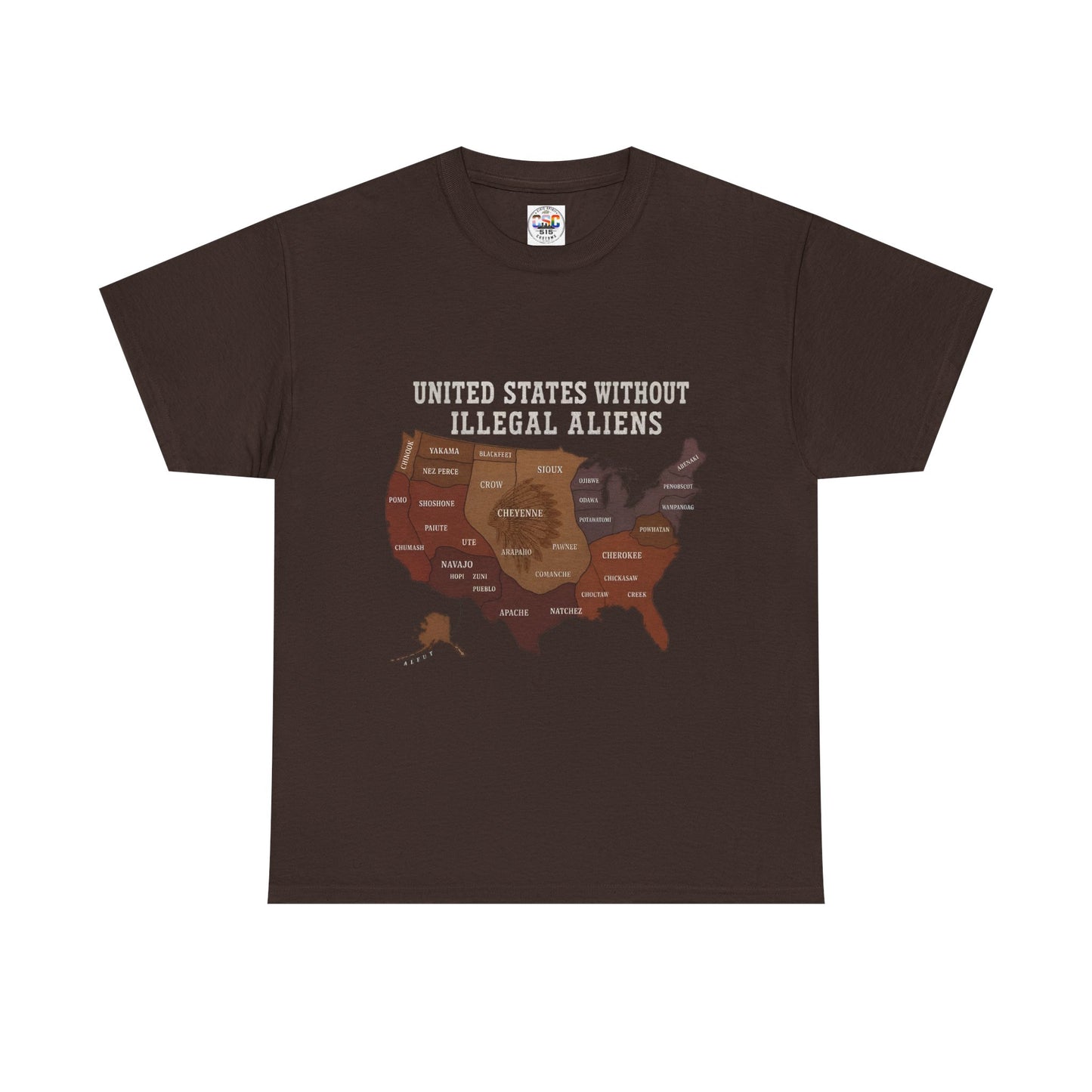 “United States Without Illegal Aliens” Political Graphic T-Shirt