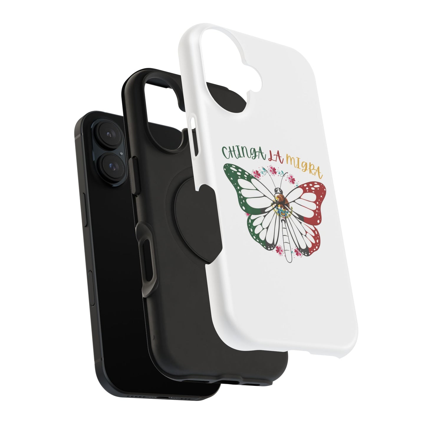 Phone Case — "Chinga La Migra" Mexican Flag Butterfly Impact-Resistant Case
