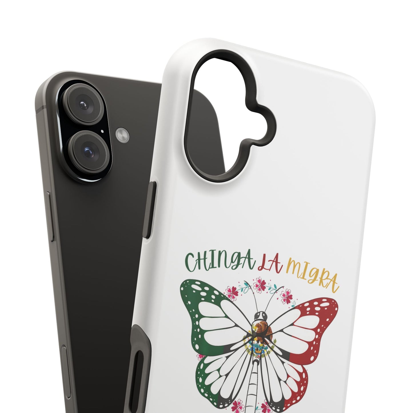 Phone Case — "Chinga La Migra" Mexican Flag Butterfly Impact-Resistant Case