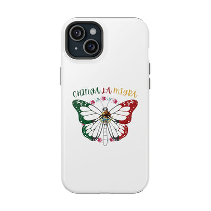 Phone Case — "Chinga La Migra" Mexican Flag Butterfly Impact-Resistant Case