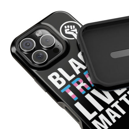 Impact-Resistant Phone Case — “Black Trans Lives Matter” Bold Activist Design
