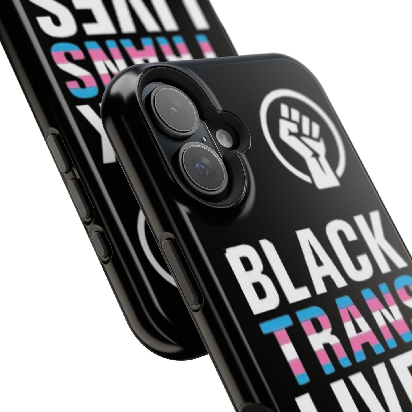 Impact-Resistant Phone Case — “Black Trans Lives Matter” Bold Activist Design
