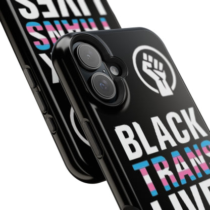 Impact-Resistant Phone Case — “Black Trans Lives Matter” Bold Activist Design