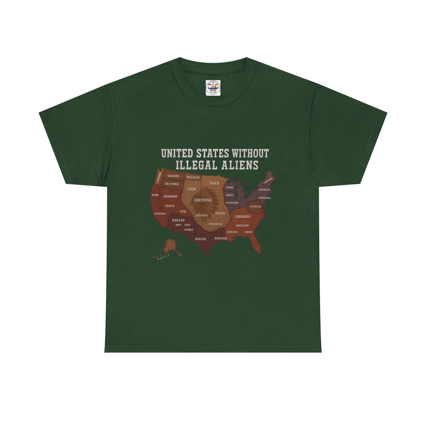 “United States Without Illegal Aliens” Political Graphic T-Shirt