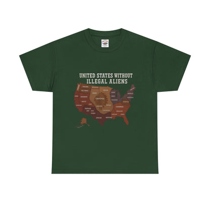 “United States Without Illegal Aliens” Political Graphic T-Shirt