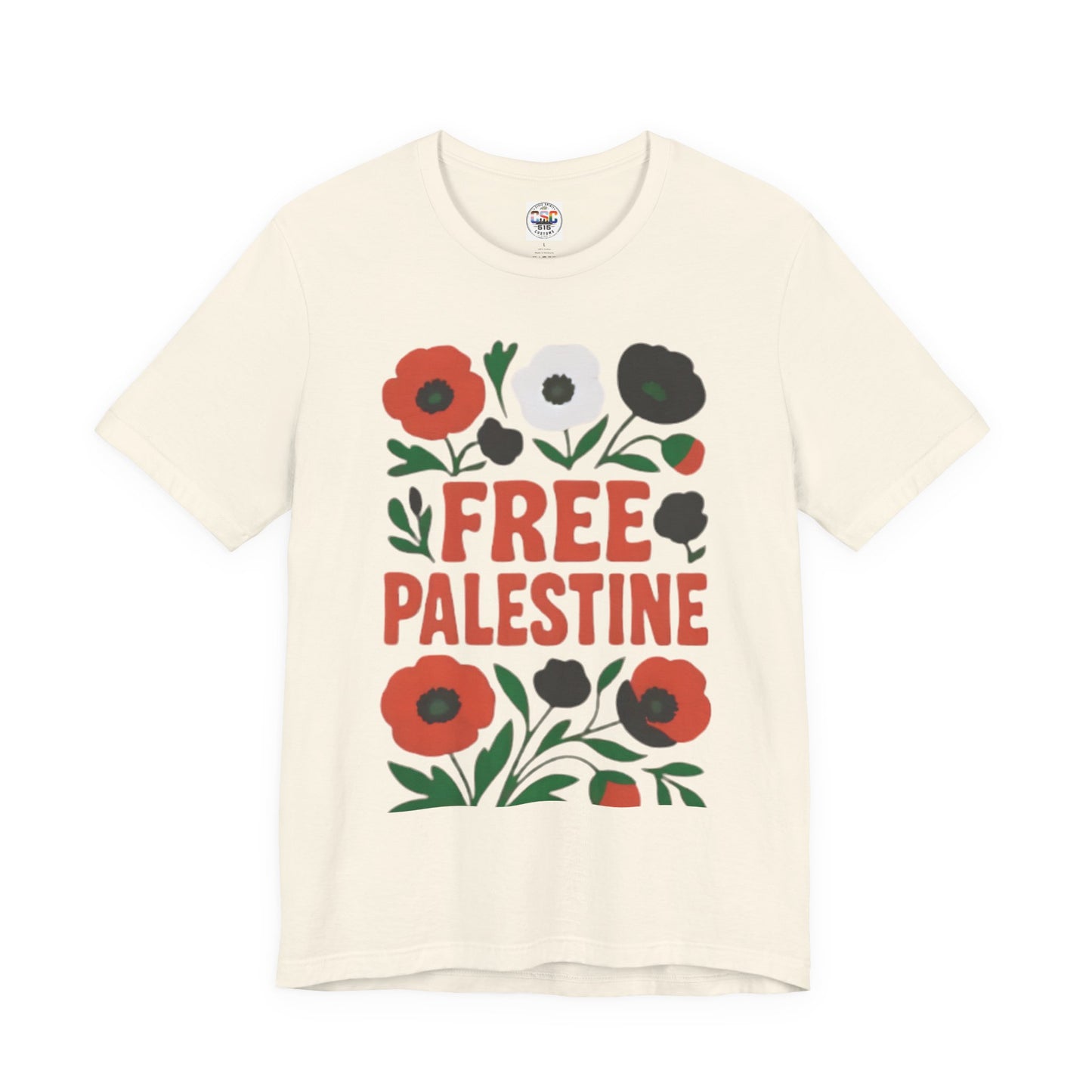 Free Palestine Floral Tee