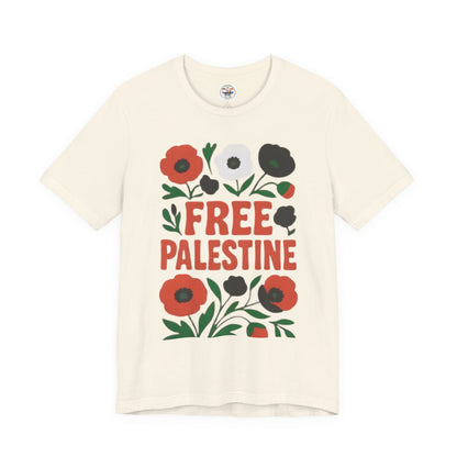 Free Palestine Floral Tee