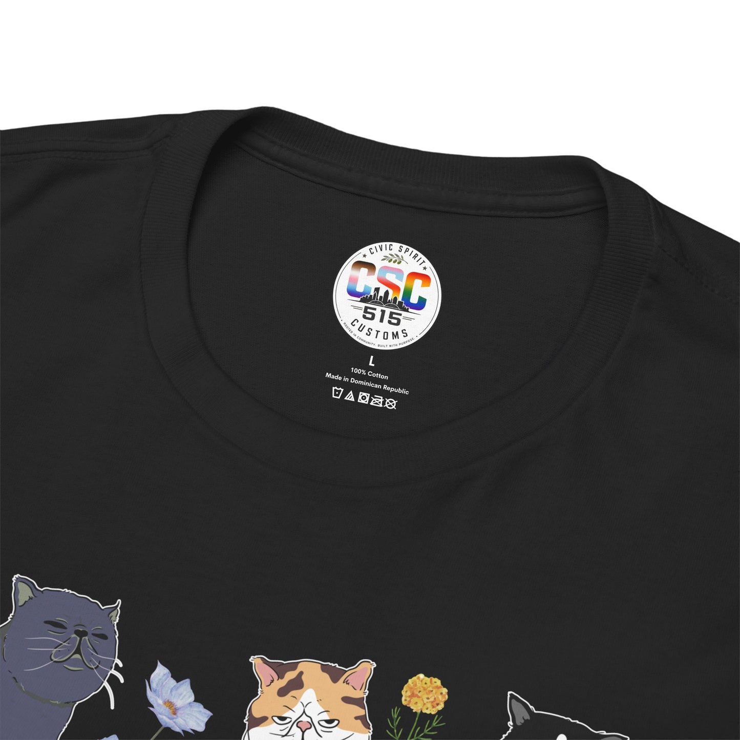 Cat F Trump Graphic Tee - Cute Cats Illustration