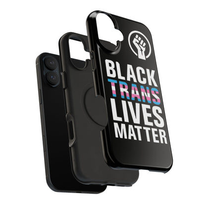 Impact-Resistant Phone Case — “Black Trans Lives Matter” Bold Activist Design